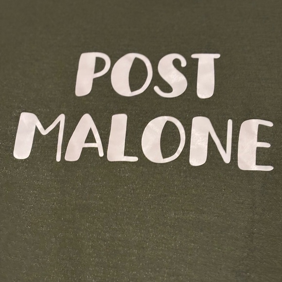 Post Malone Time and Tru Olive Graphic Long Sleeve Band Tee - Picture 5 of 6